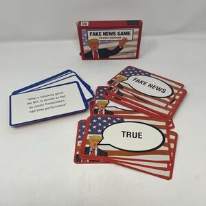 Fake News Game- Trump Edition- True or False Trivia Politics Playing Cards